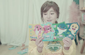 나만알고싶은꿀템_핑크퐁 상어가족 어린이 마스크팩